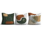 Aberto Design Juego de 3 Fundas de Cojín Multicolor 43x43 cm HMI-KIR-126